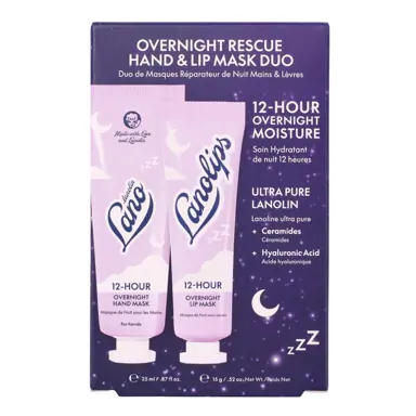 Lanolips Overnight Rescue Hand & Lip Mask Duo