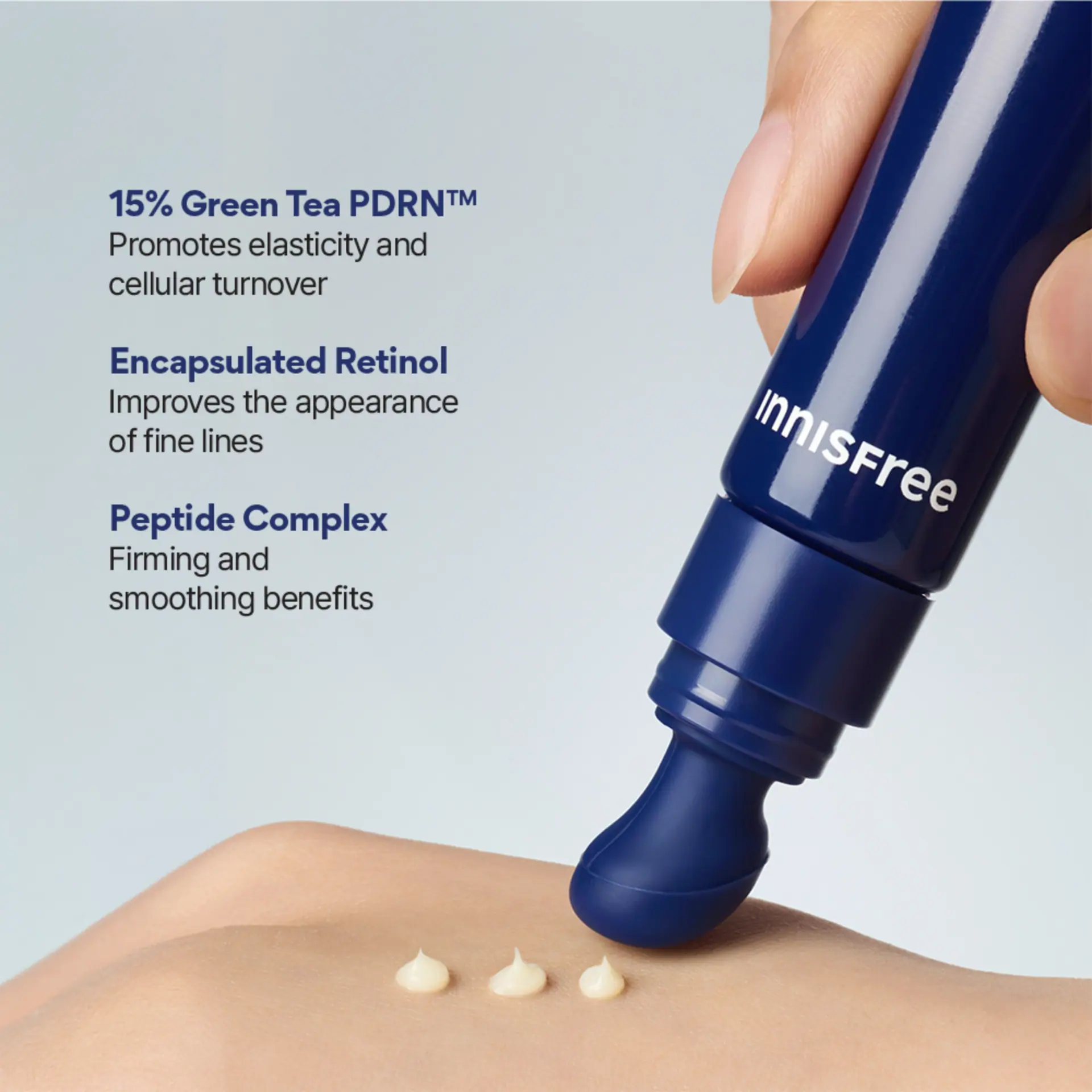 INNISFREE Green Tea PDRN™ Bounce Booster Eye & Lip Serum 15ml