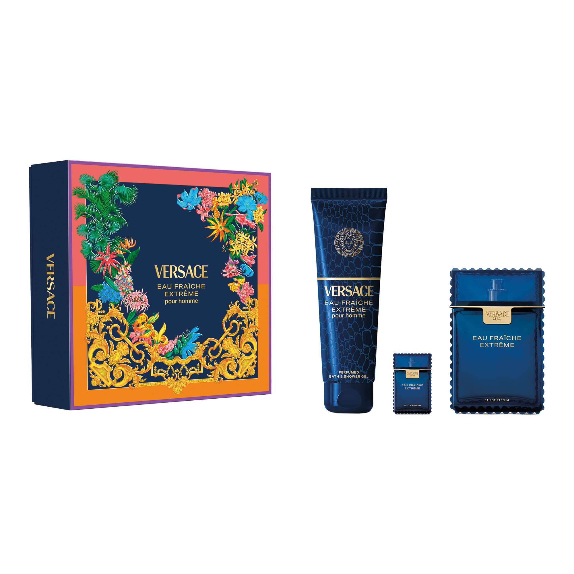 Versace Eau Fraiche Extreme EDP 100ml + Bath&Shower Gel 150ml + 5ml