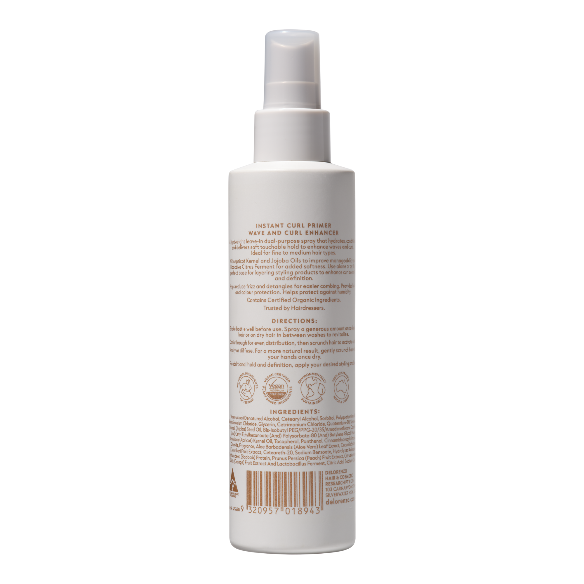 De Lorenzo Curl Primer Wave & Curl Enhancer 150mL