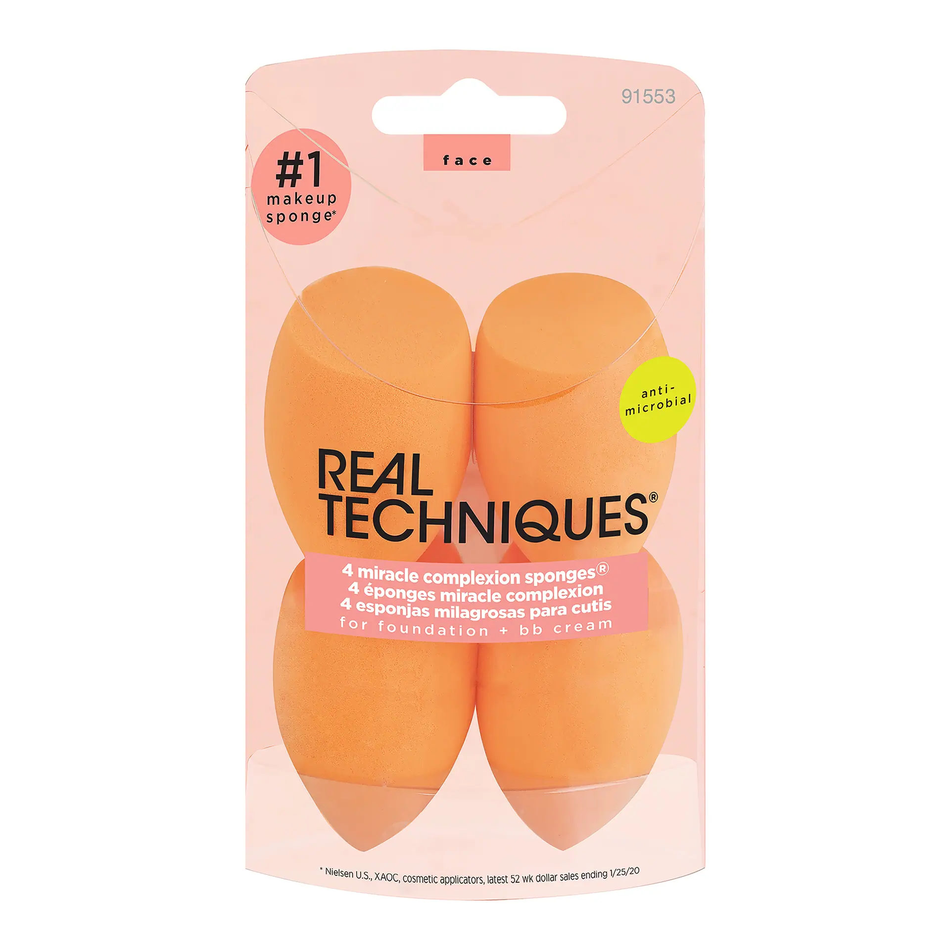 Real Techniques 4pk Miracle Complexion Sponge