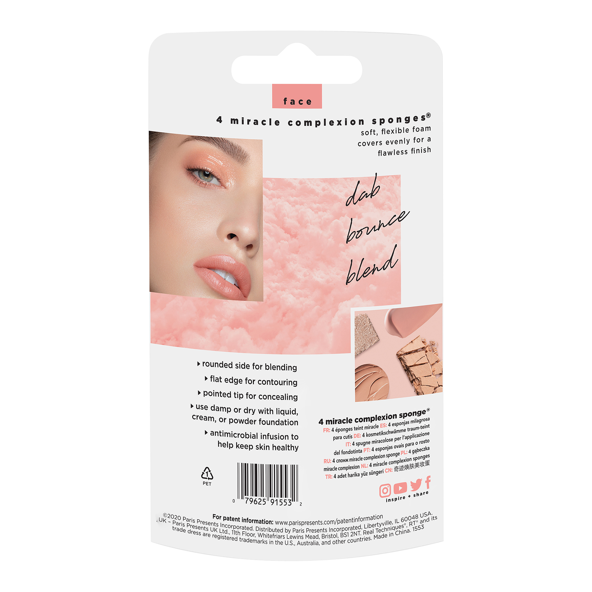 Real Techniques 4pk Miracle Complexion Sponge