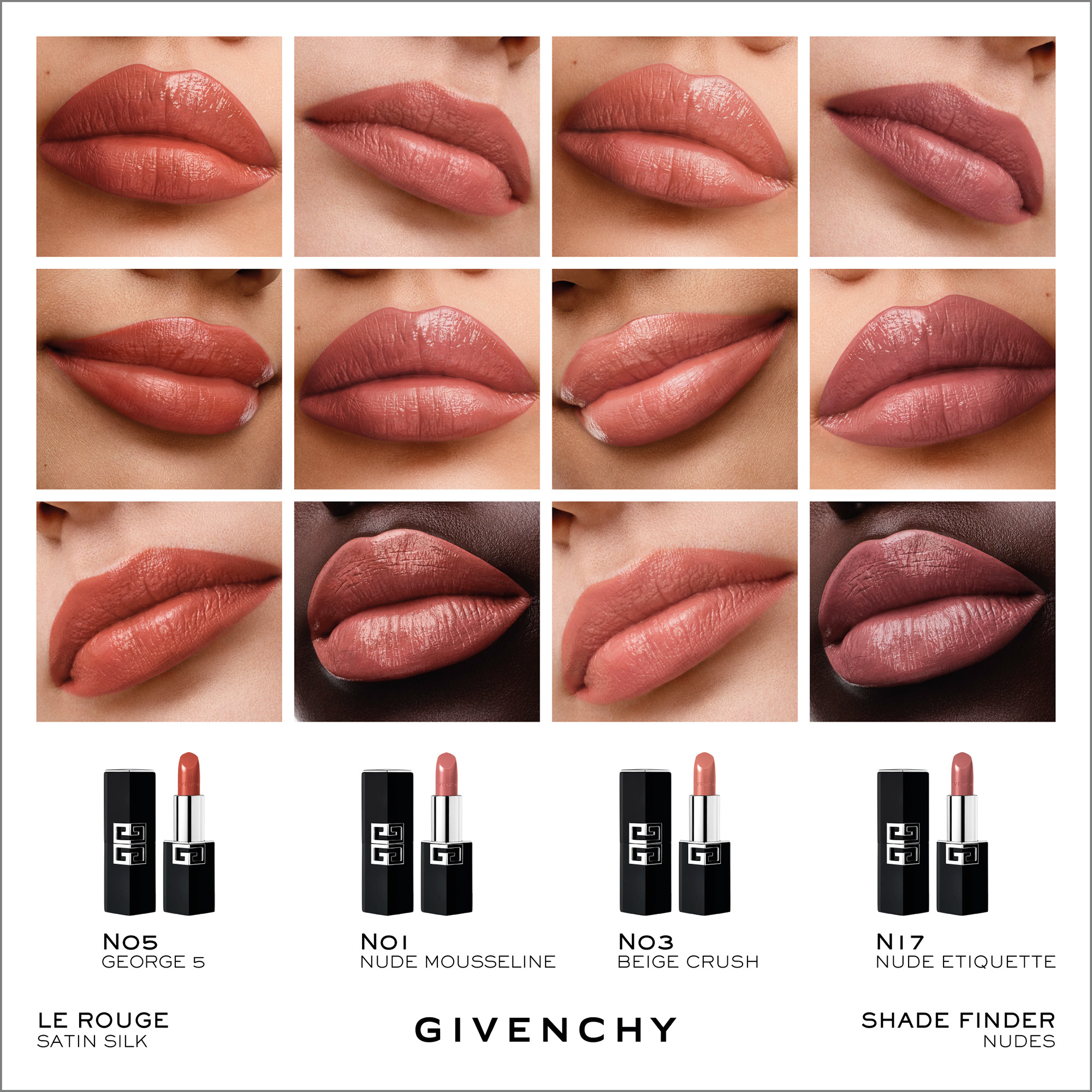 Givenchy Le Rouge Satin Silk Lipstick 3.4g
