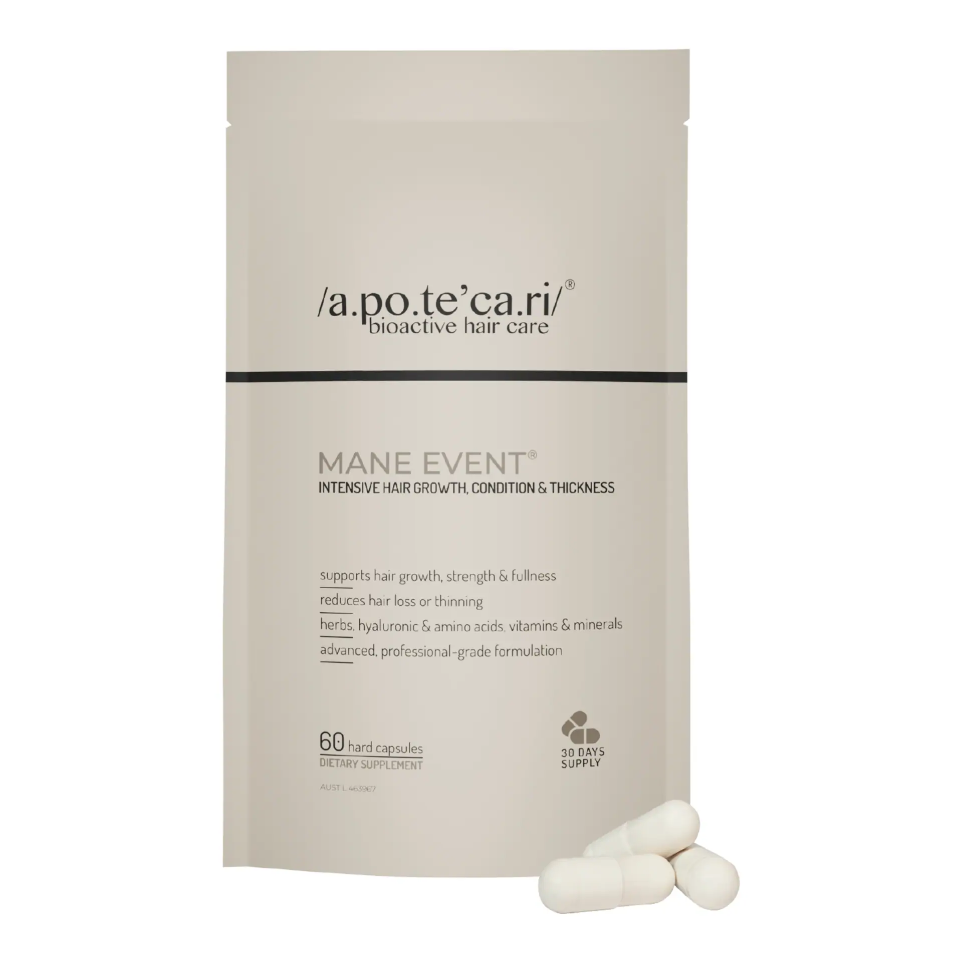 Apotecari Mane Event 30 Day Replenish Pack