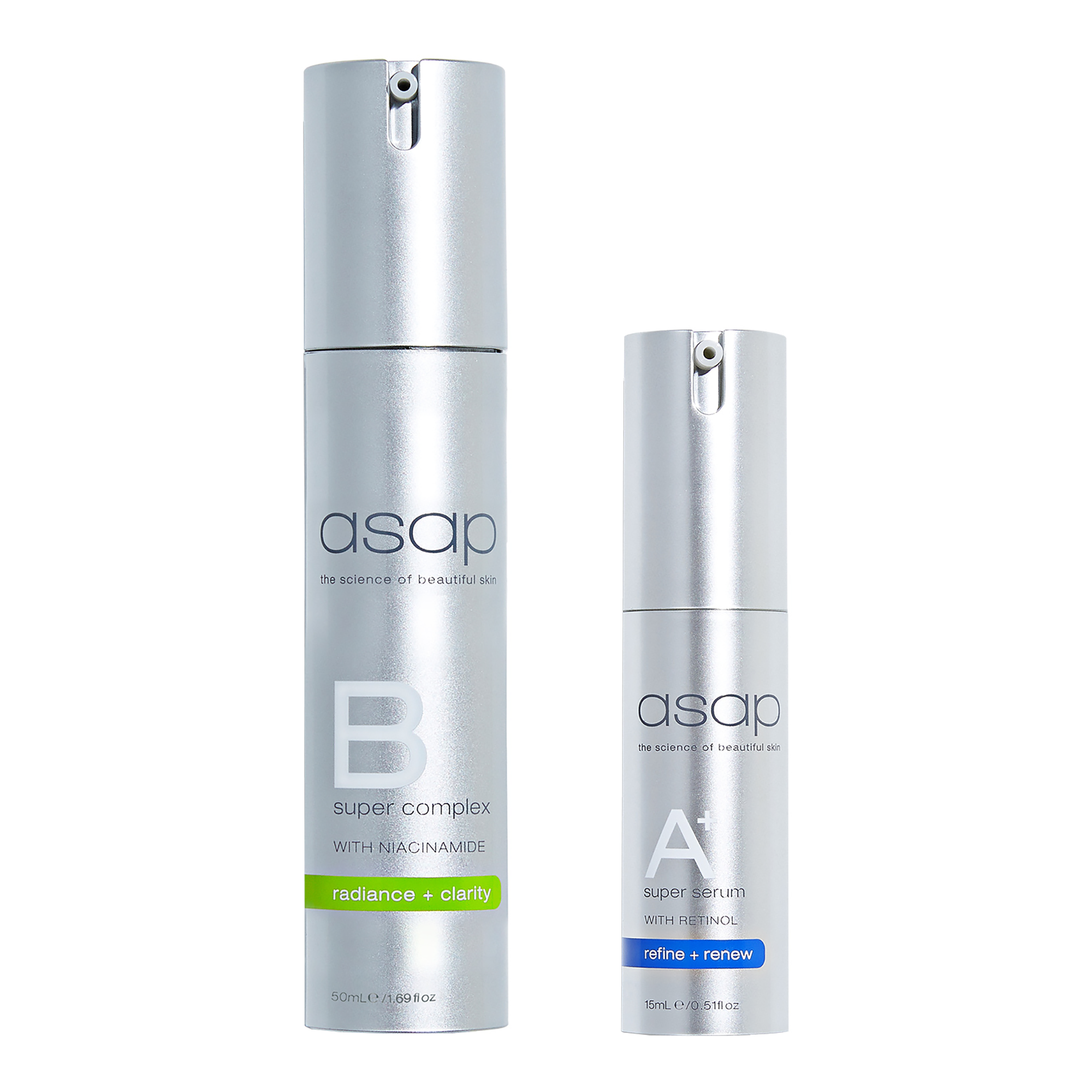 asap Super B 50ml and SuperA+ Retinol 15ml Set
