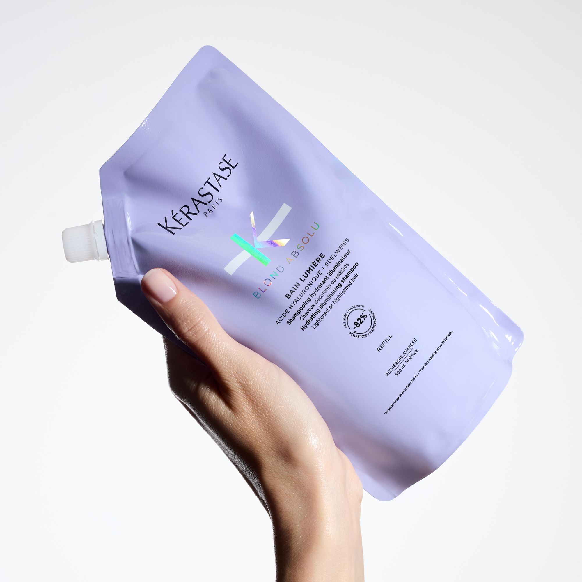 Kérastase Blond Absolu Bain Lumiére Refill Shampoo Pouch For Lightened and Highlighted Hair 500ml