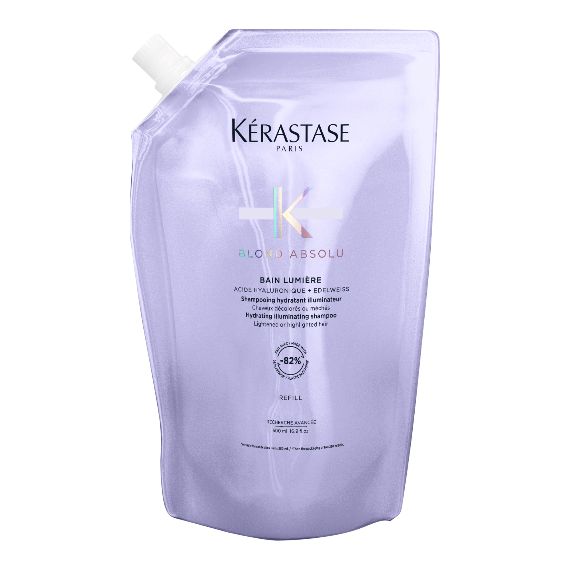Kérastase Blond Absolu Bain Lumiére Refill Shampoo Pouch For Lightened and Highlighted Hair 500ml