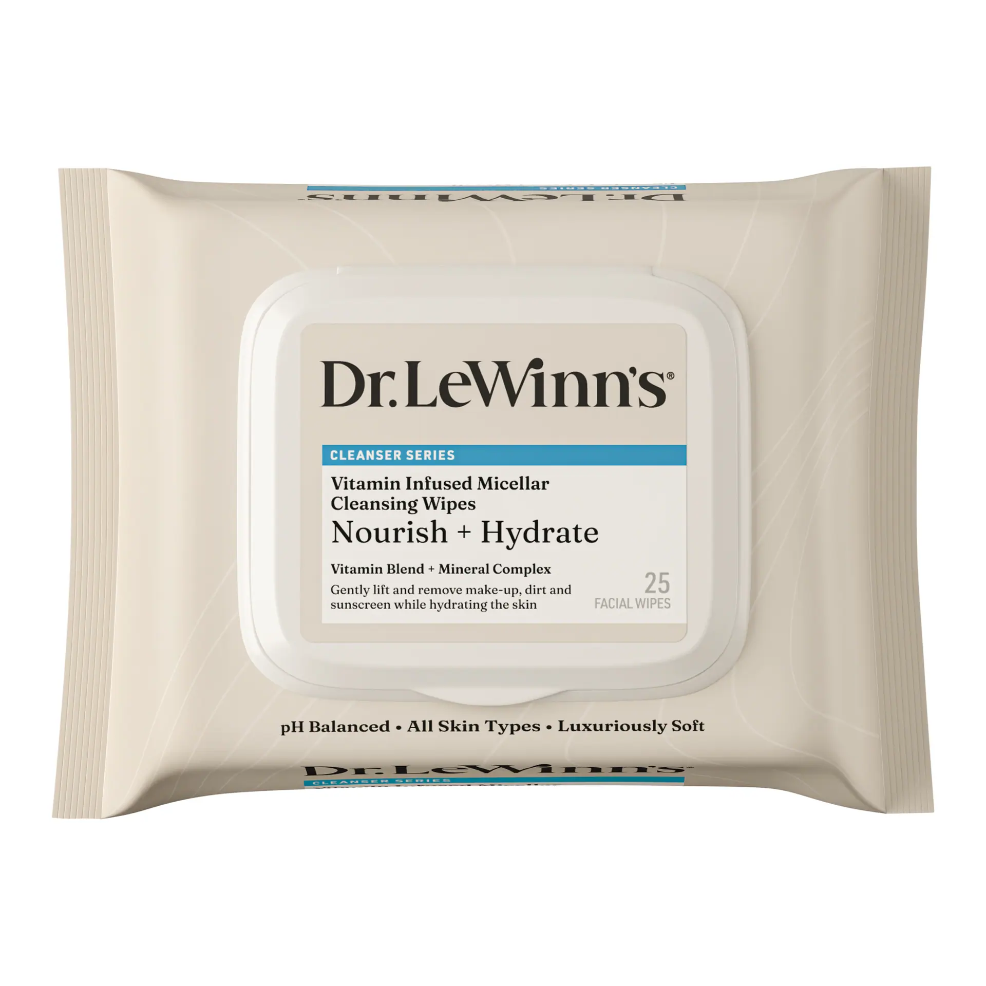 Dr LeWinn's Micellar Cleansing Wipes 25pk