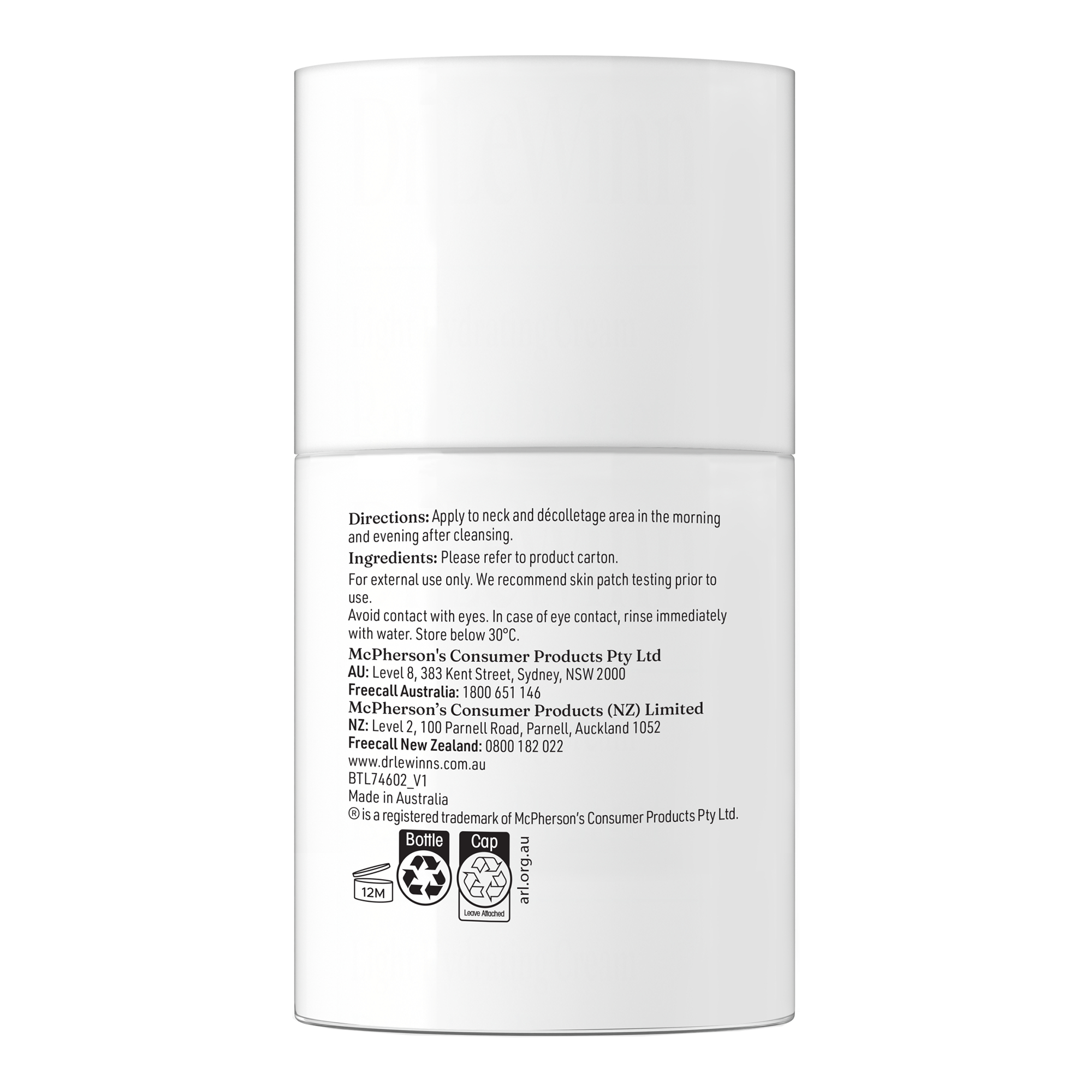 Dr LeWinn's Plump & Lift Firming Neck Cream 50ml