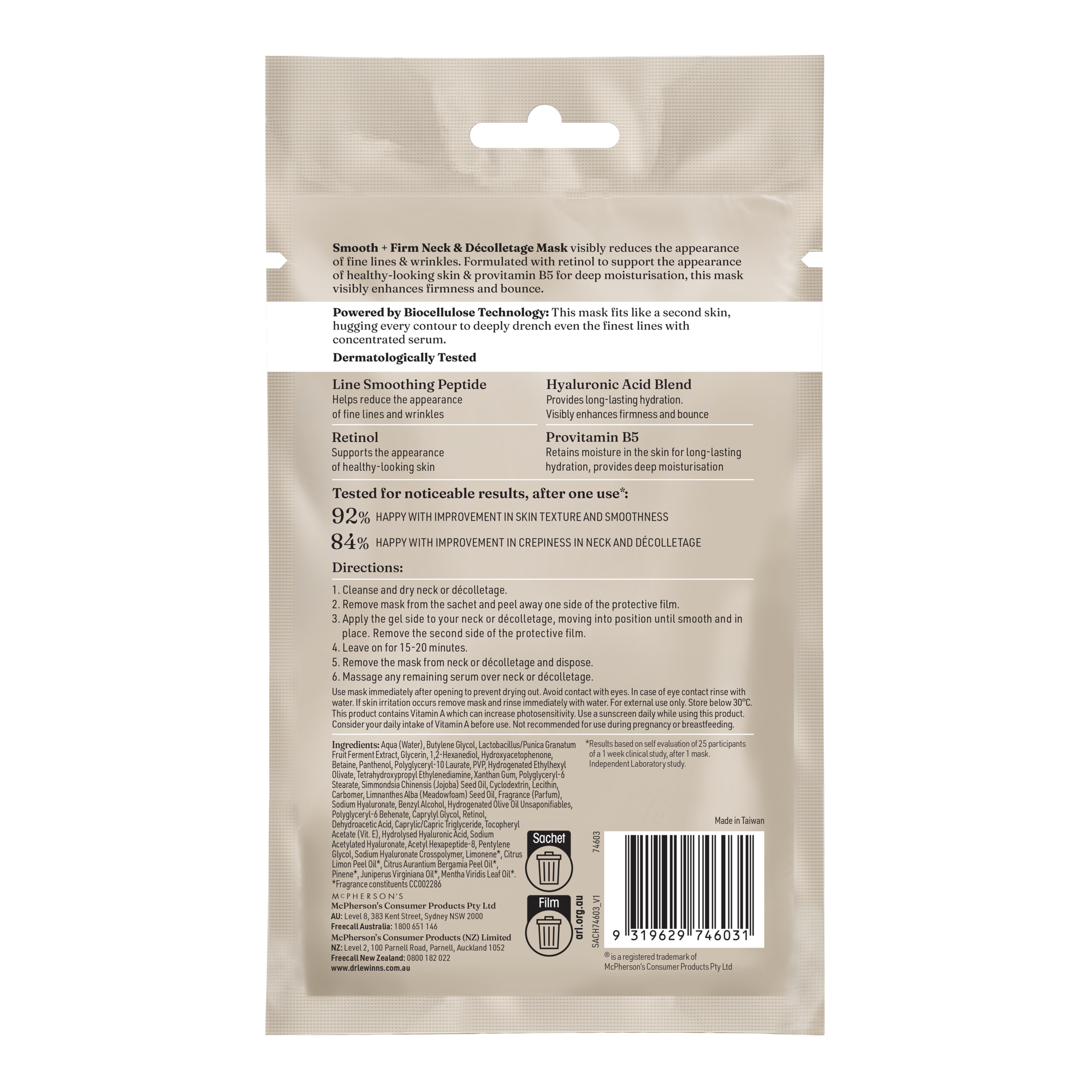Dr LeWinn's Smooth & Firm Neck Mask