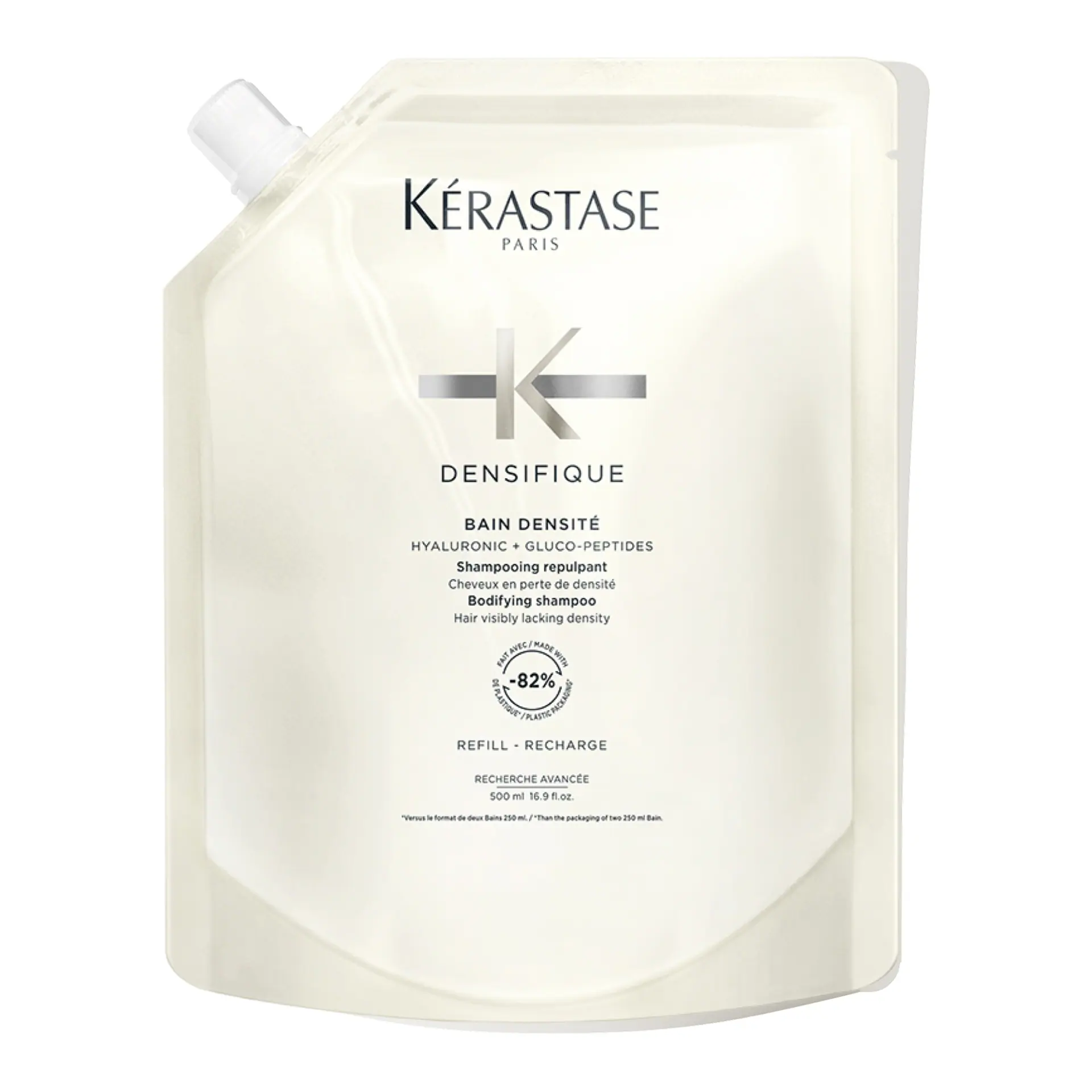 Kérastase Densifique Bain Densité Refill Shampoo Pouch For Hair Visibly Lacking Density 500ml