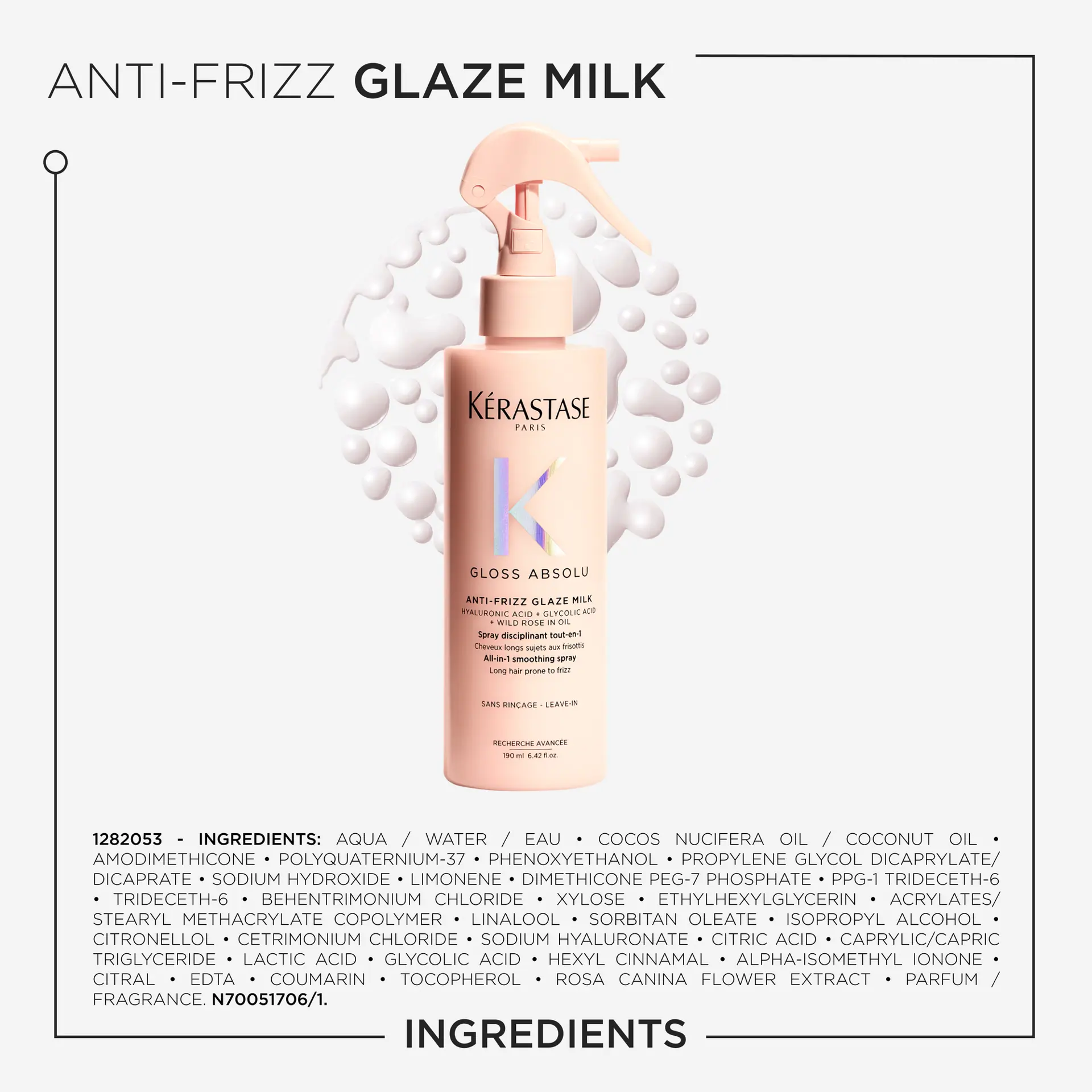 Kérastase Gloss Absolu Anti-Frizz Glaze Milk All-In-1 Spray