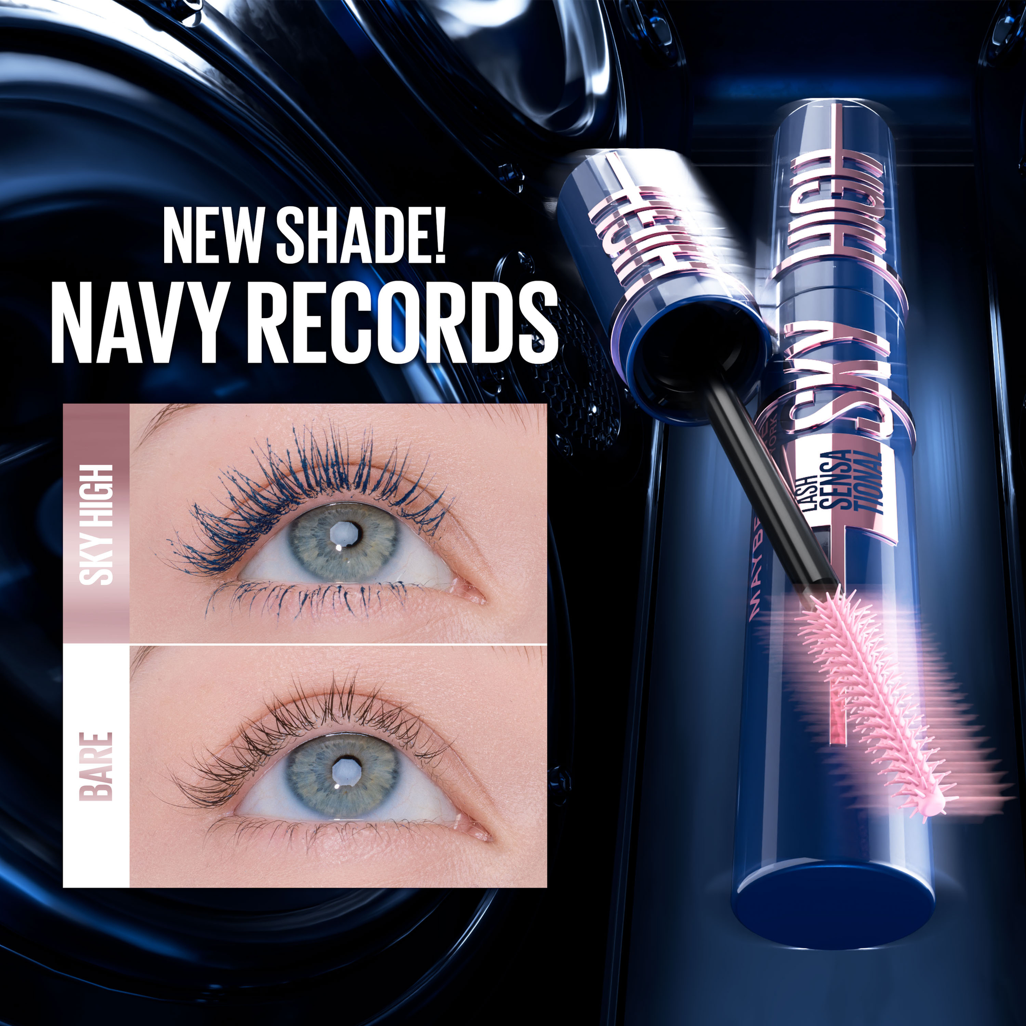 Maybelline New York Sky High Lash Sensational Mascara 7.2 ml, Navy Blue