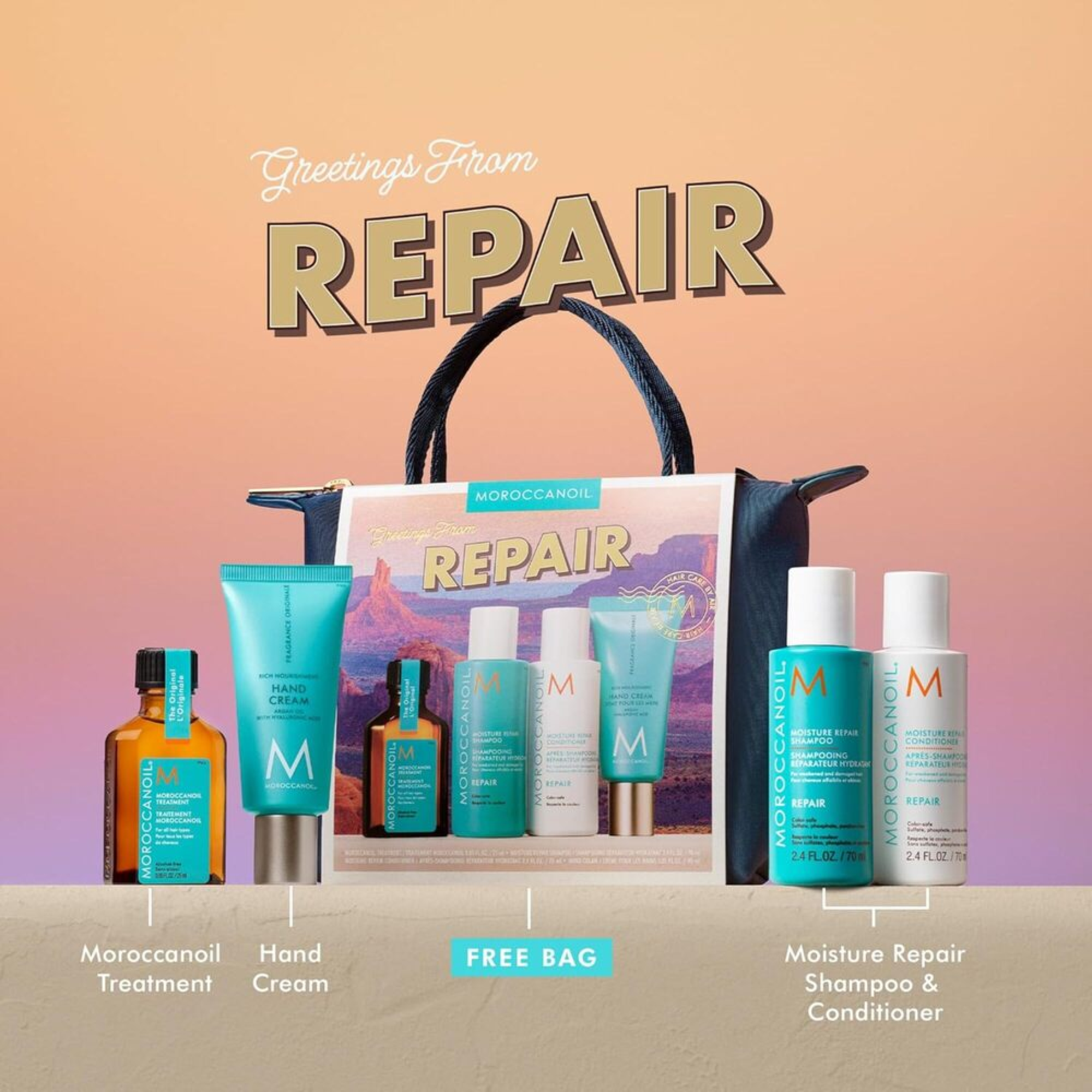 Moroccanoil The Essence Of Repair Pack