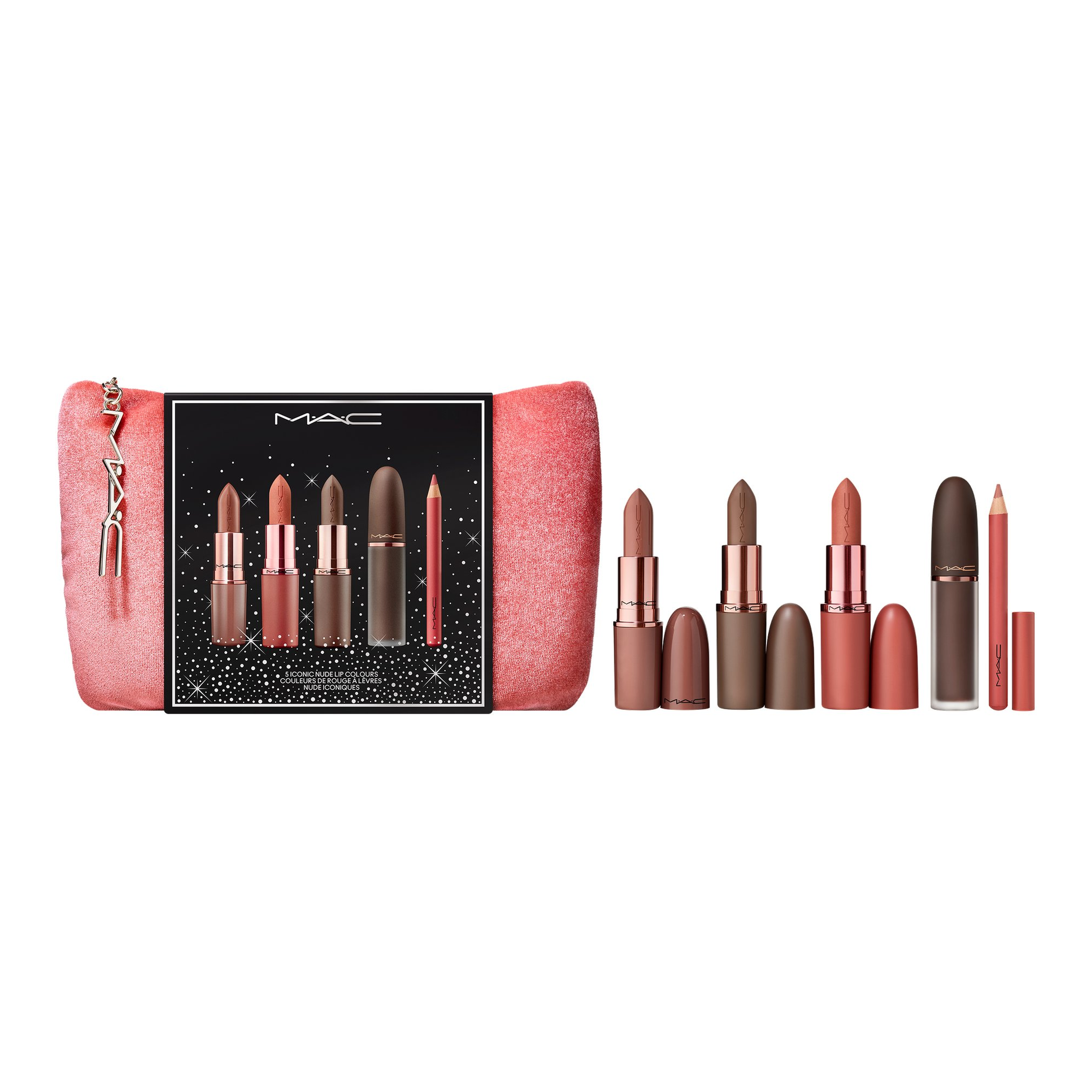 M.A.C Cosmetics Holiday Kits MAC Celebrity Nudes Lip Vault