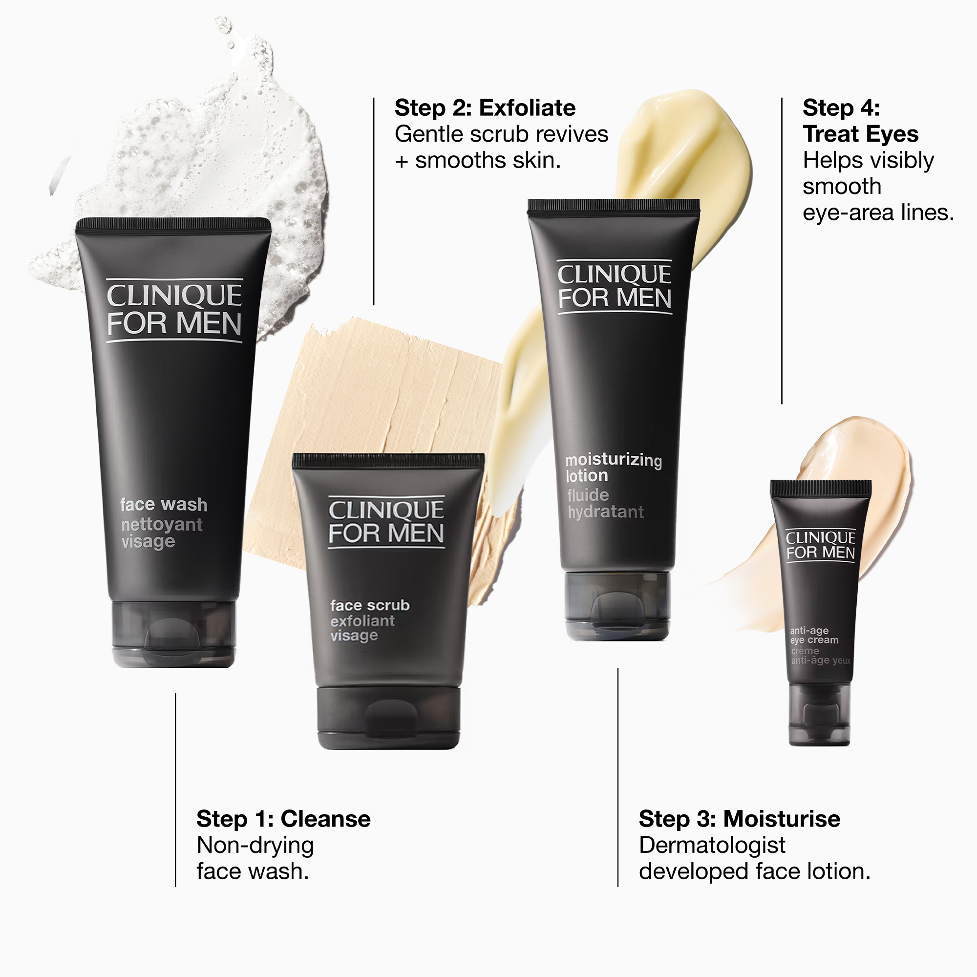 Clinique Great Skin For Him: Dry Combination Skin Set