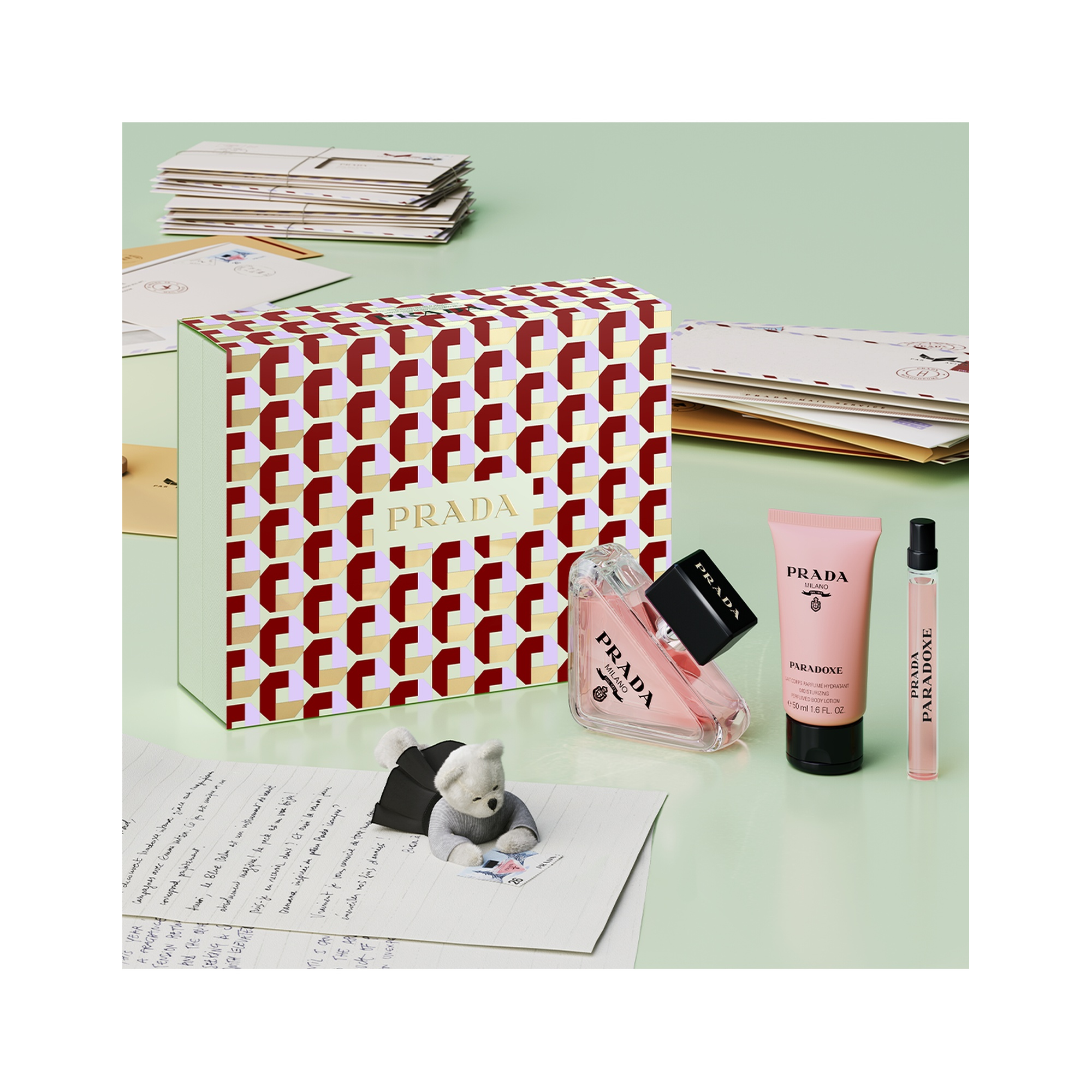 Prada Paradoxe EDP 90ml + Travel Spray & Body Lotion Set