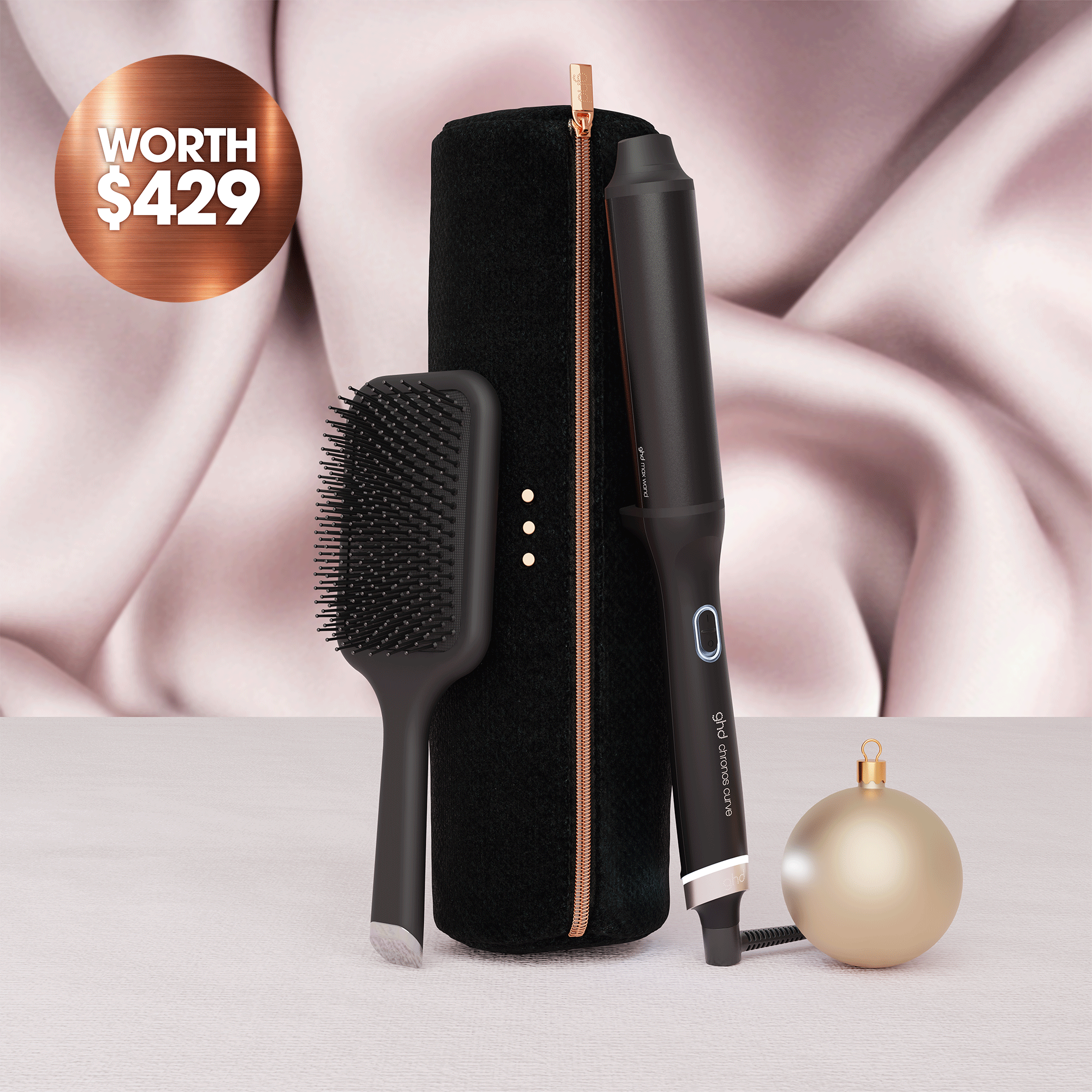 GHD Chronos Curve Max Wand Curler Gift Set