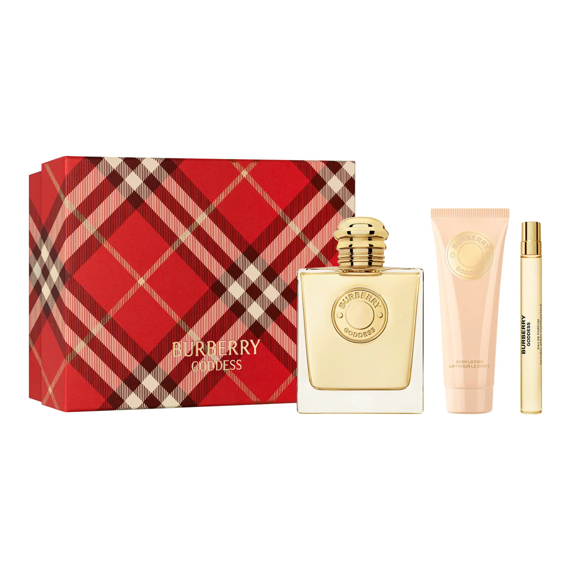 Burberry Goddess Eau de Parfum for Women and Body Lotion Trio Gift