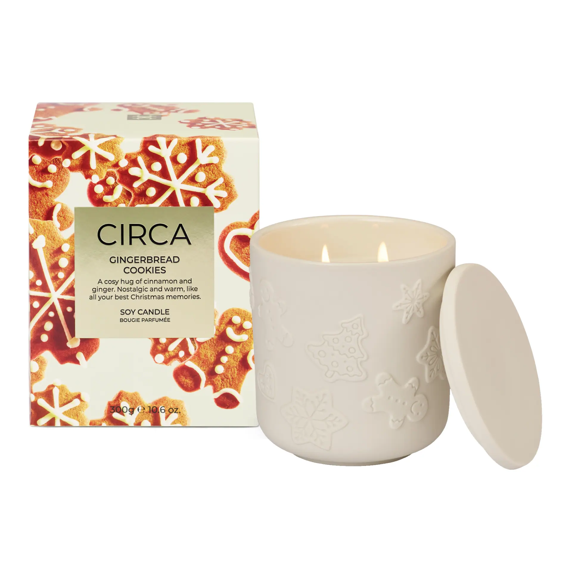 CIRCA 300g Candle - Christmas - GINGERBREAD COOKIES - X26