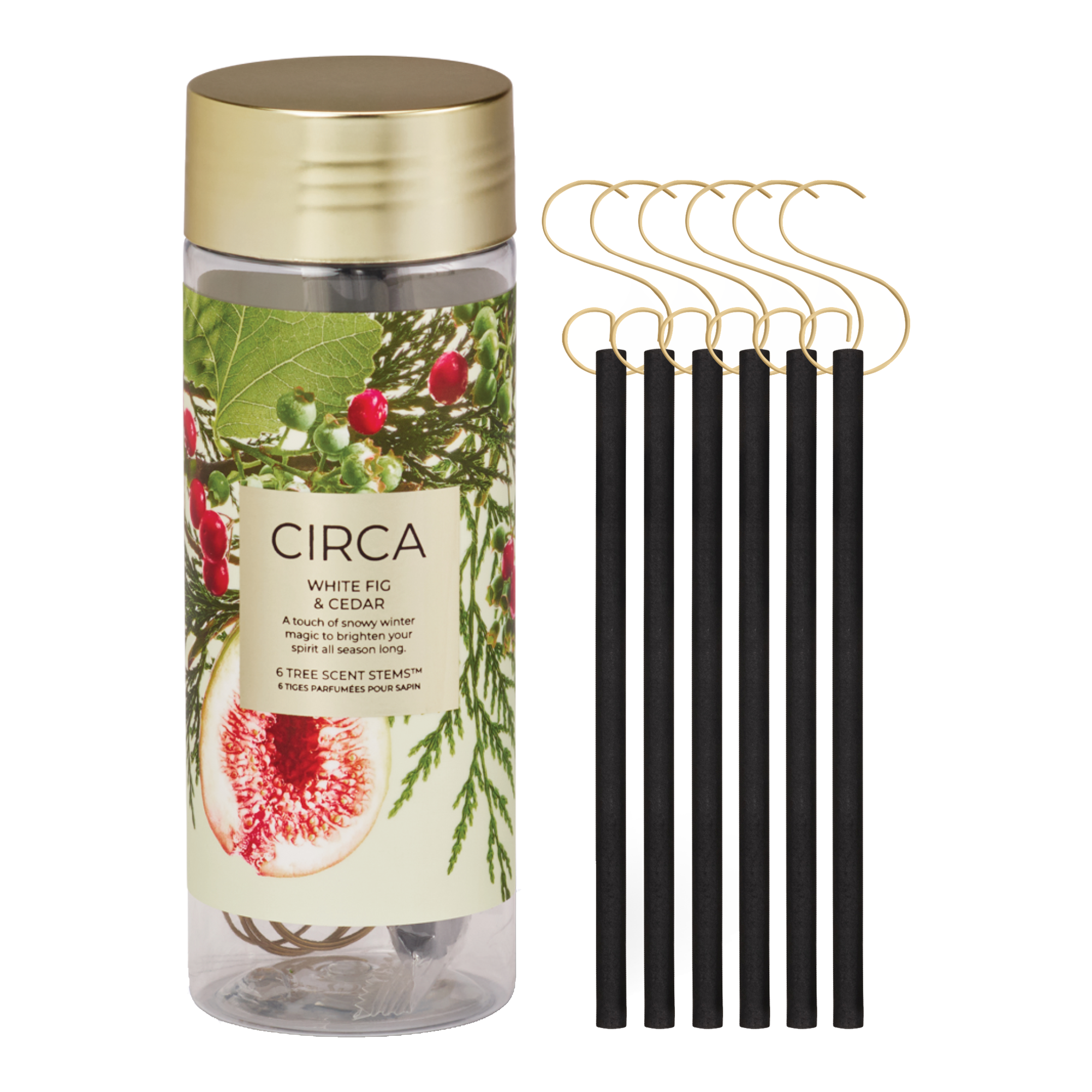 CIRCA Xmas Tree Scent Stems - Christmas - WHITE FIG & CEDAR - X26