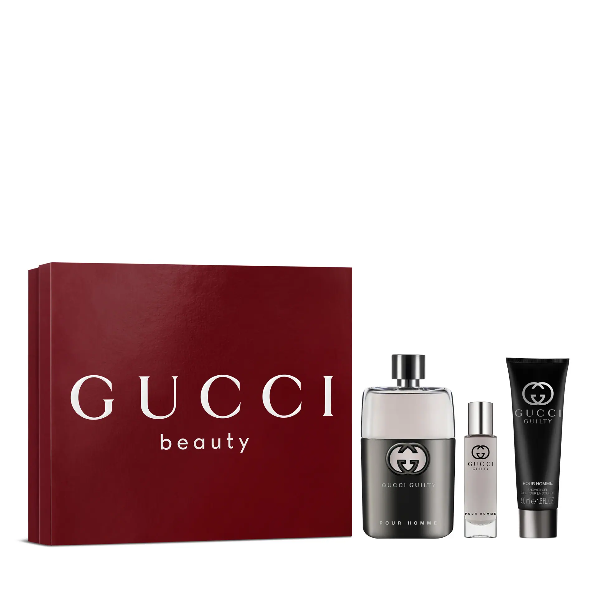Gucci Beauty Guilty Pour Homme EDT 90ml Gift Set (Contains: EDT 90ml, Travel Spray 15ml, Shower Gel 50ml)