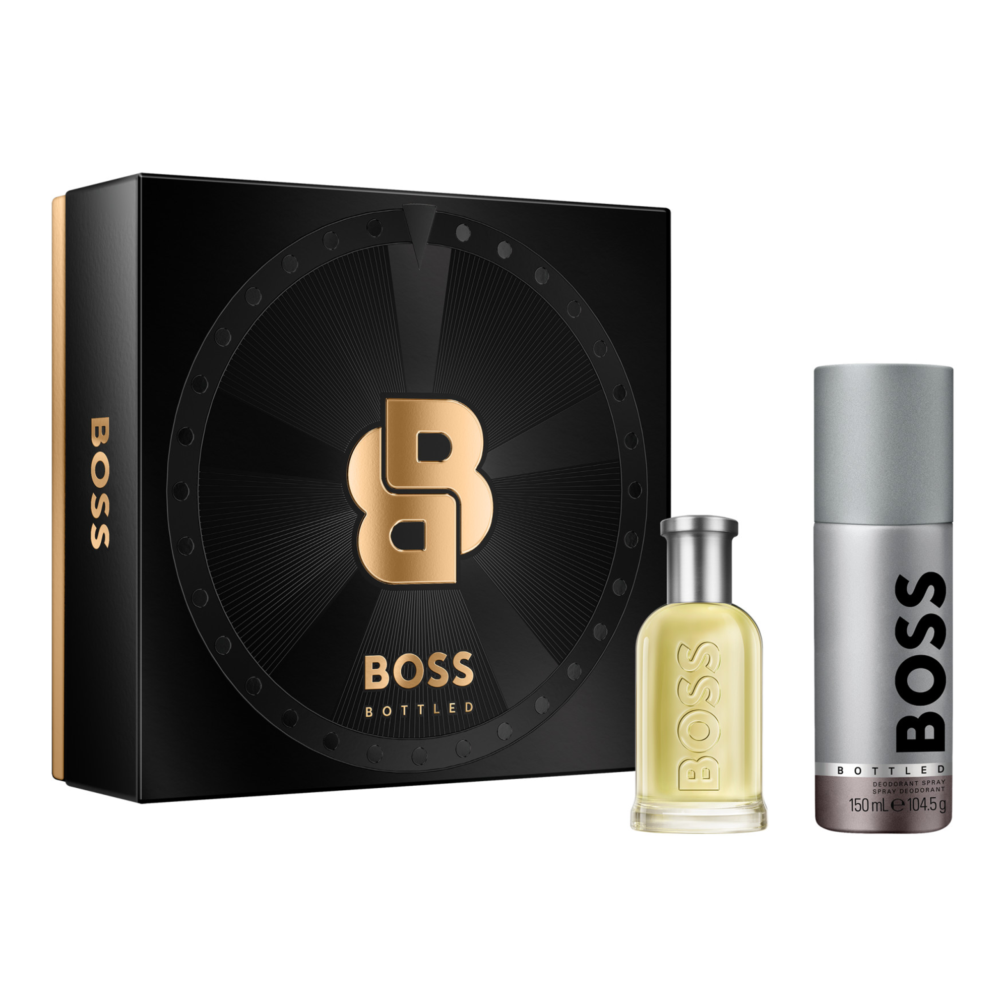 BOSS Bottled EDT 50ml and Deodorant Spray 150ml for Men Gift Set