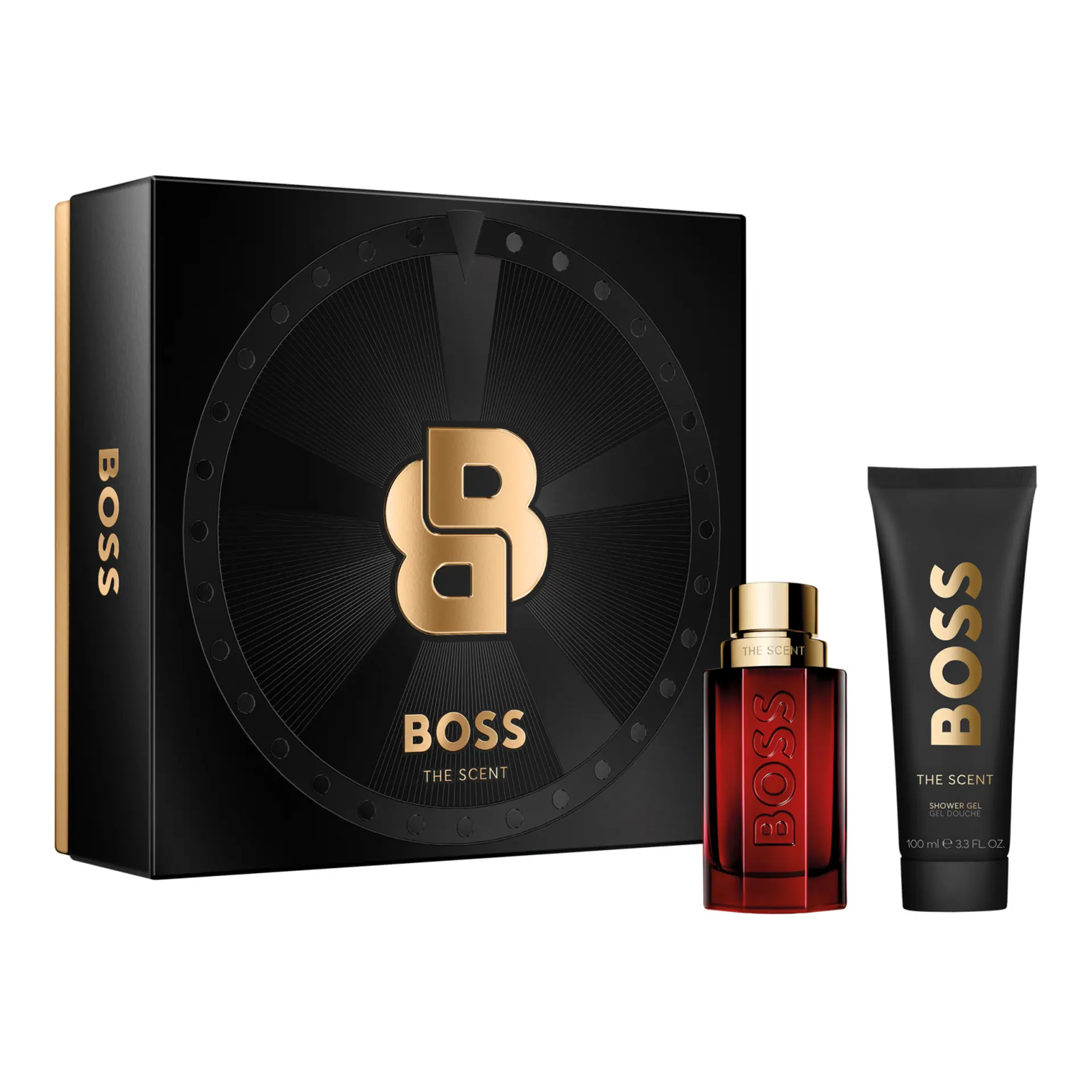 BOSS The Scent Elixir Parfum Intense 50ml and Shower Gel 100m for Men Gift Set