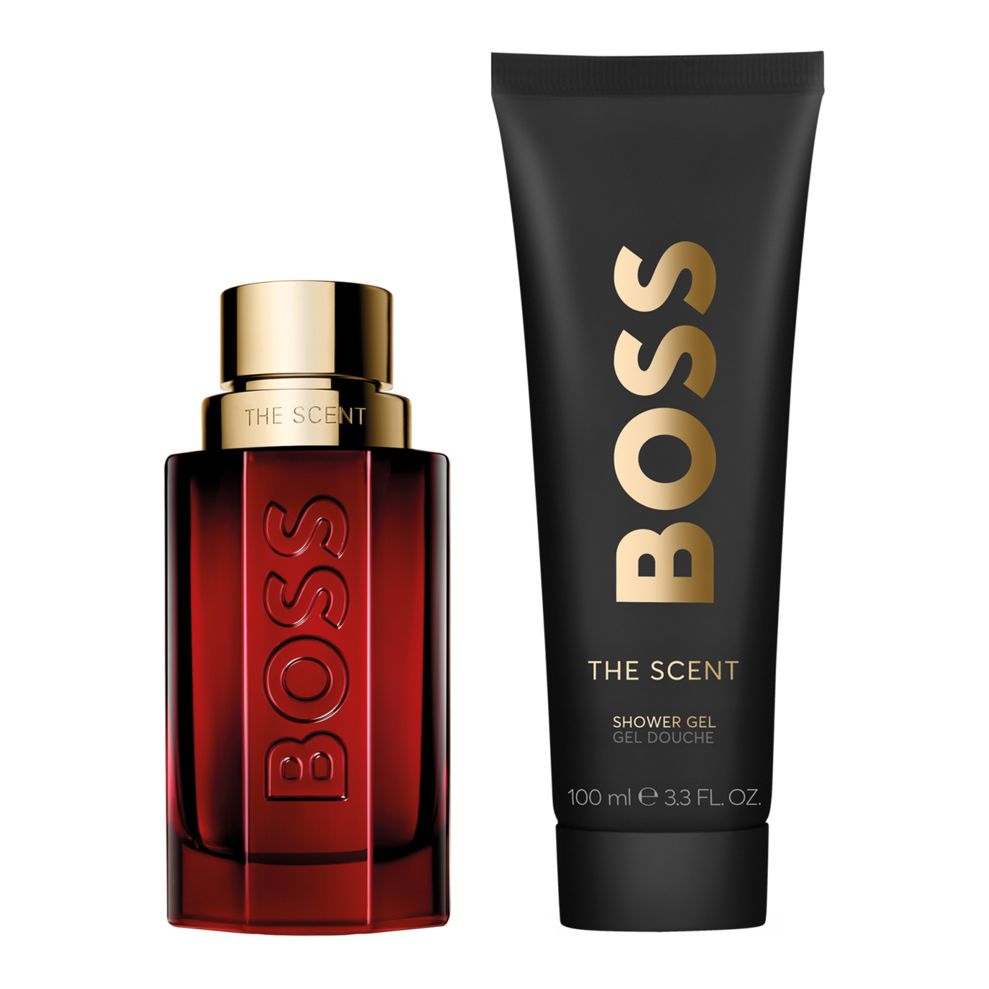 BOSS The Scent Elixir Parfum Intense 50ml and Shower Gel 100m for Men Gift Set