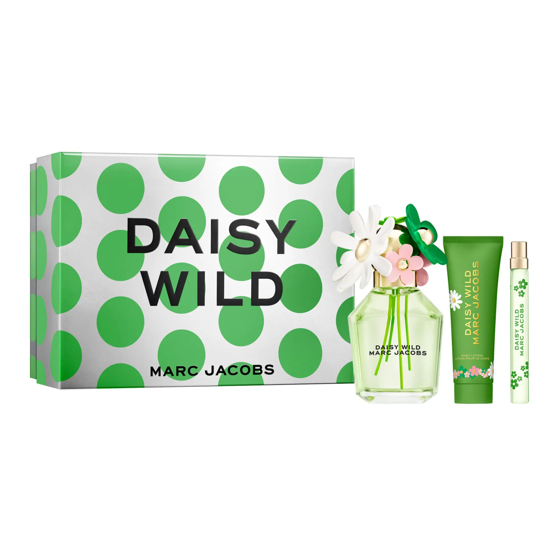 Marc Jacobs Daisy Wild 100ml EDP Gift Set (EDT 100ml, Body Lotion 75ml, Pen Spray 10ml)