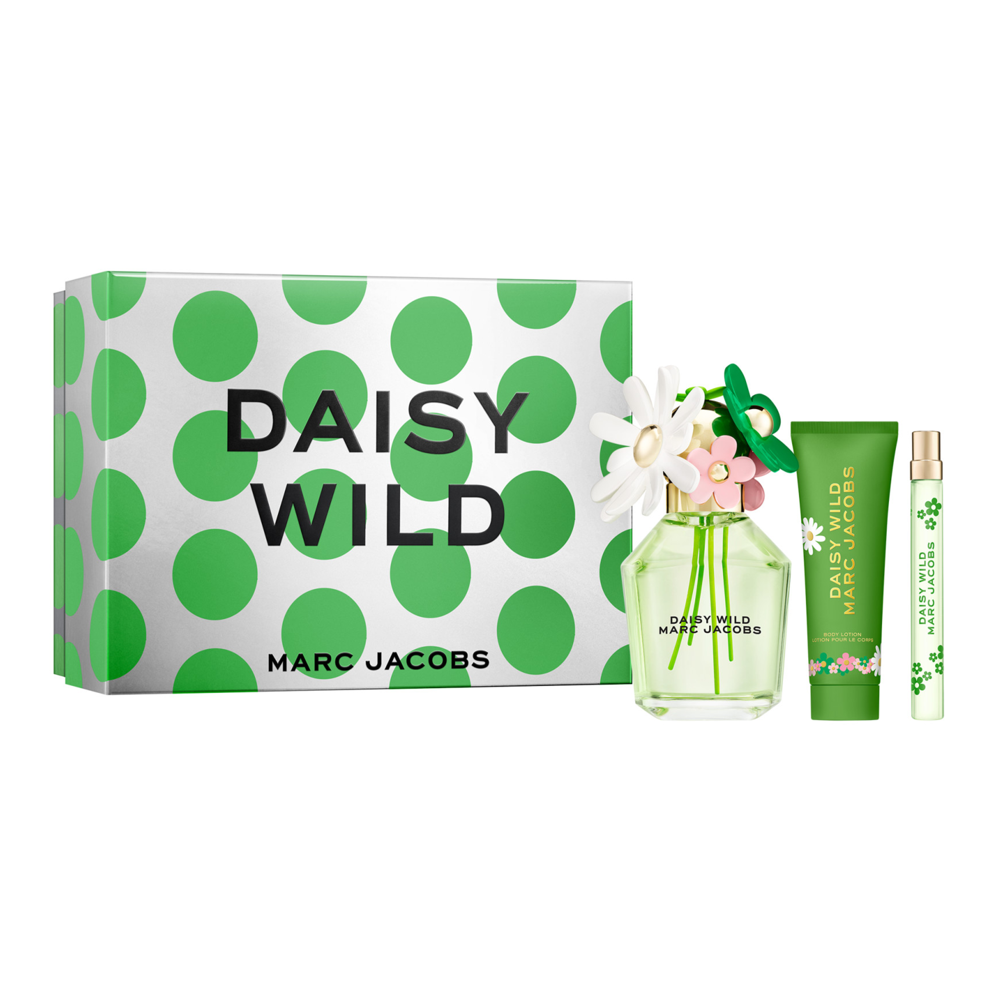 Marc Jacobs Daisy Wild 100ml EDP Gift Set (EDT 100ml, Body Lotion 75ml, Pen Spray 10ml)