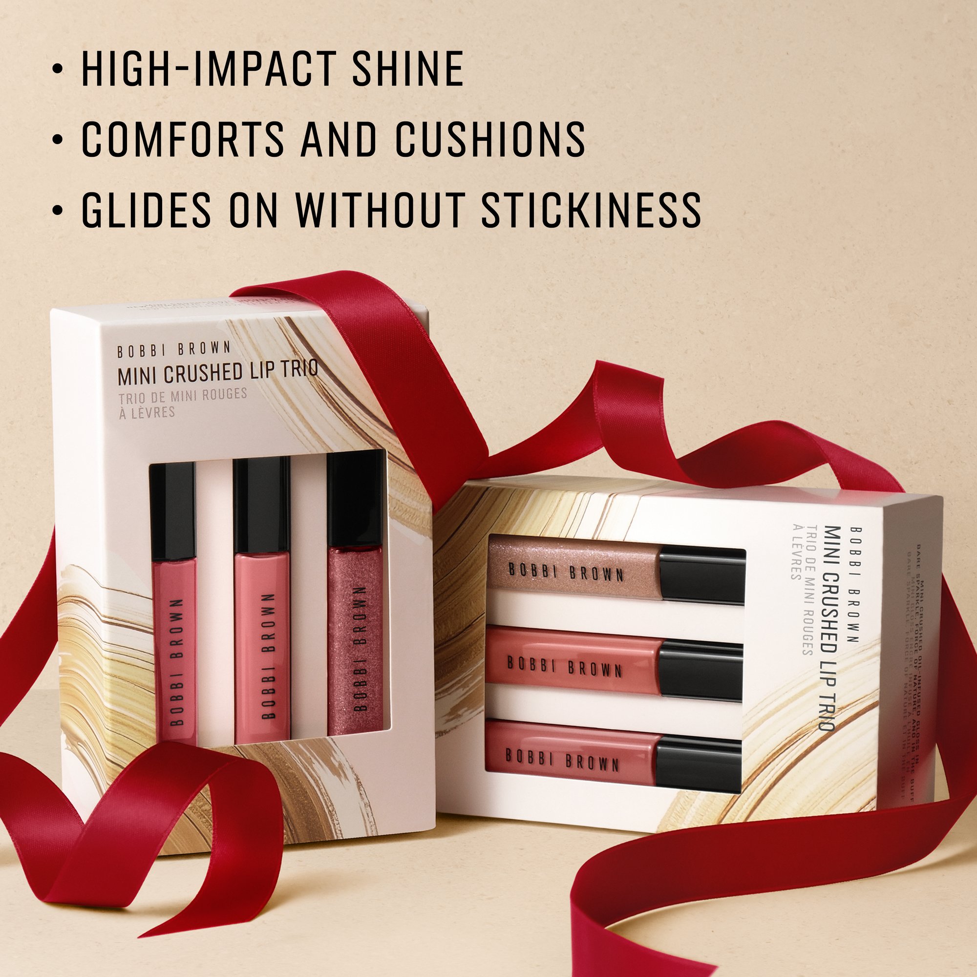 Bobbi Brown Holiday Gift Sets Mini Crushed Lip Trio Neutrals