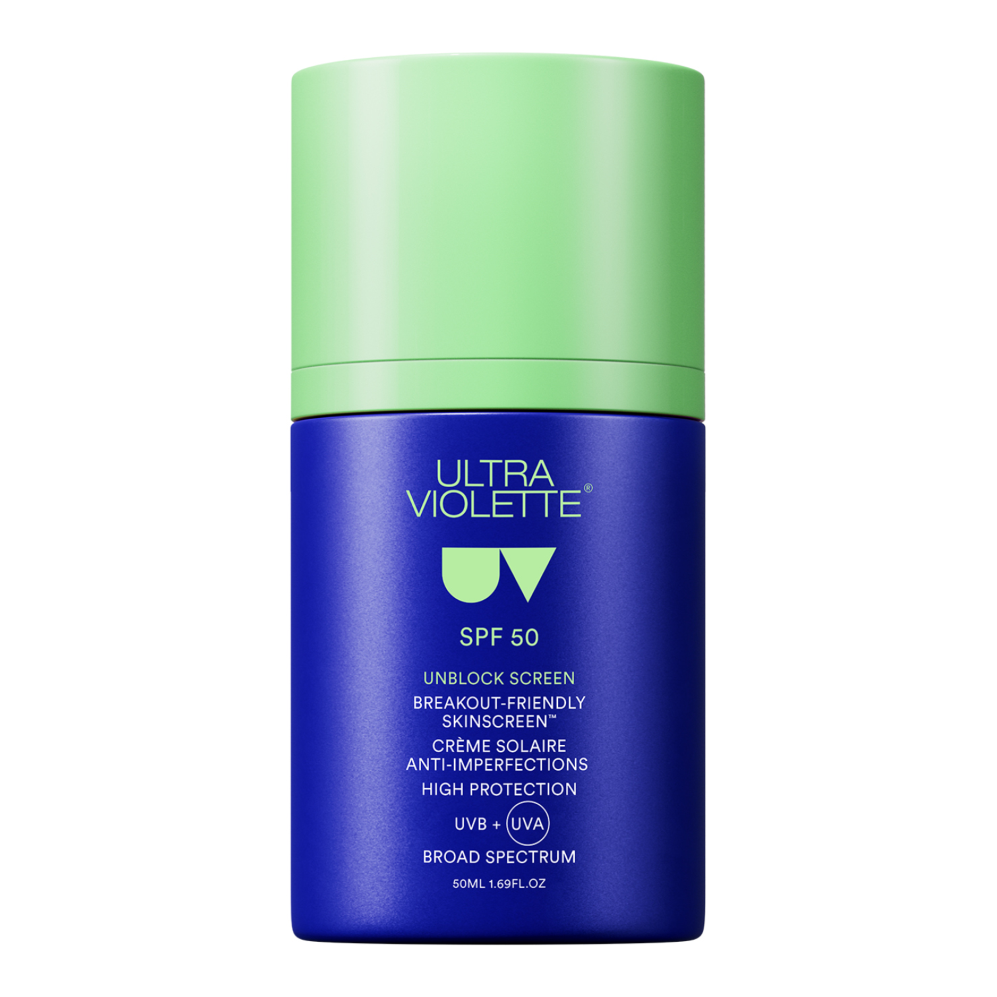Ultra Violette Unblock Screen SPF 50 Breakout-Friendly SKINSCREEN 50ml