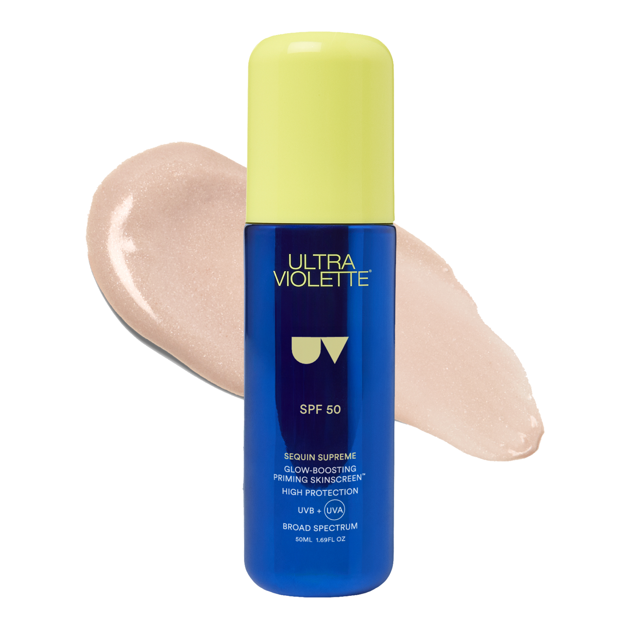 Ultra Violette Sequin Supreme SPF 50 Glow-Boosting Priming SKINSCREEEN 50ml