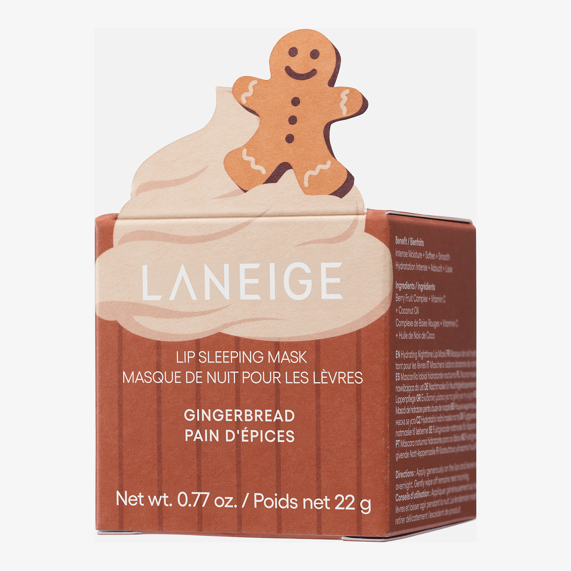 Laneige Lip Sleeping Mask Topping Pie Edition Ginger Bread Man