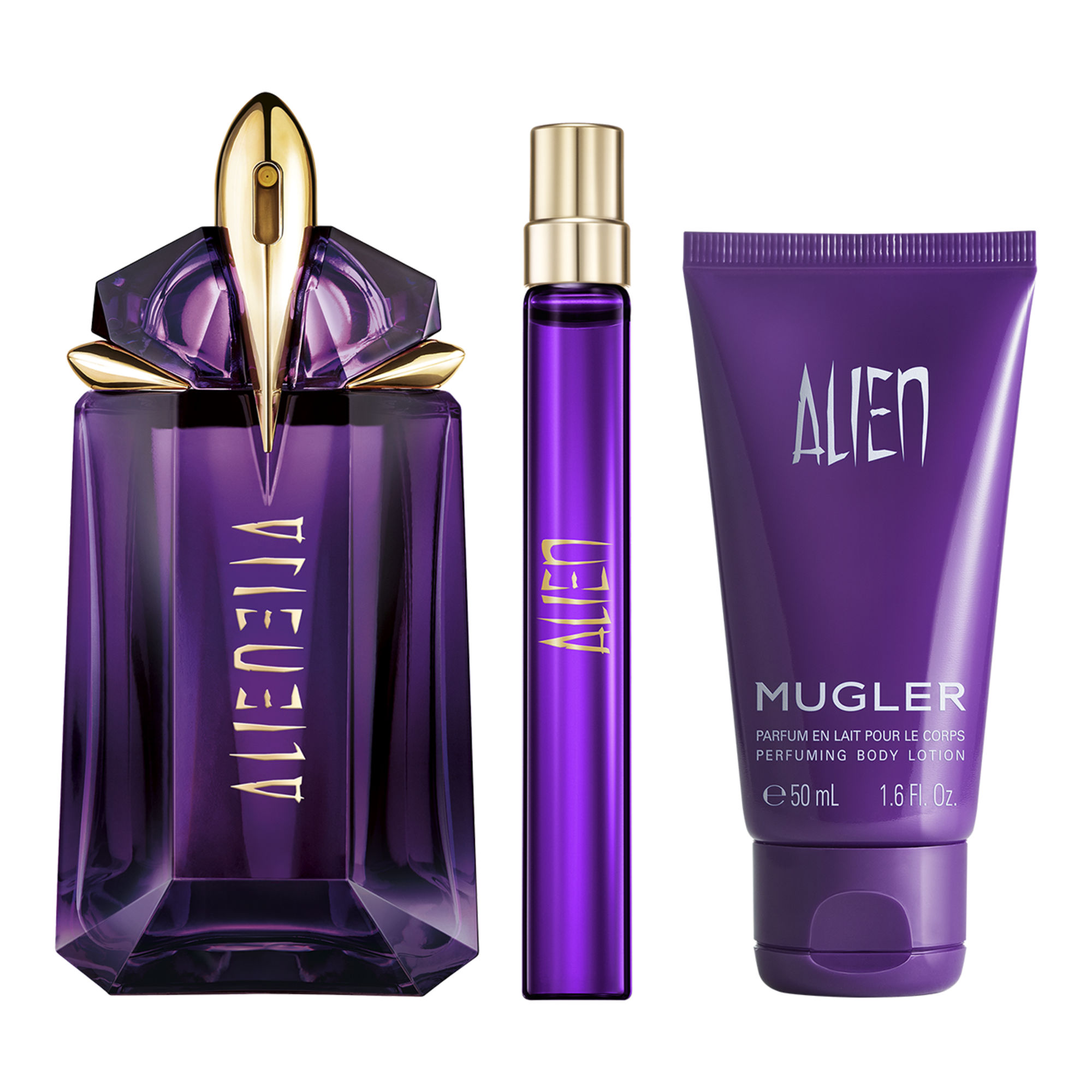 Mugler Alien EDP 60ml + Body Lotion & Travel Spray