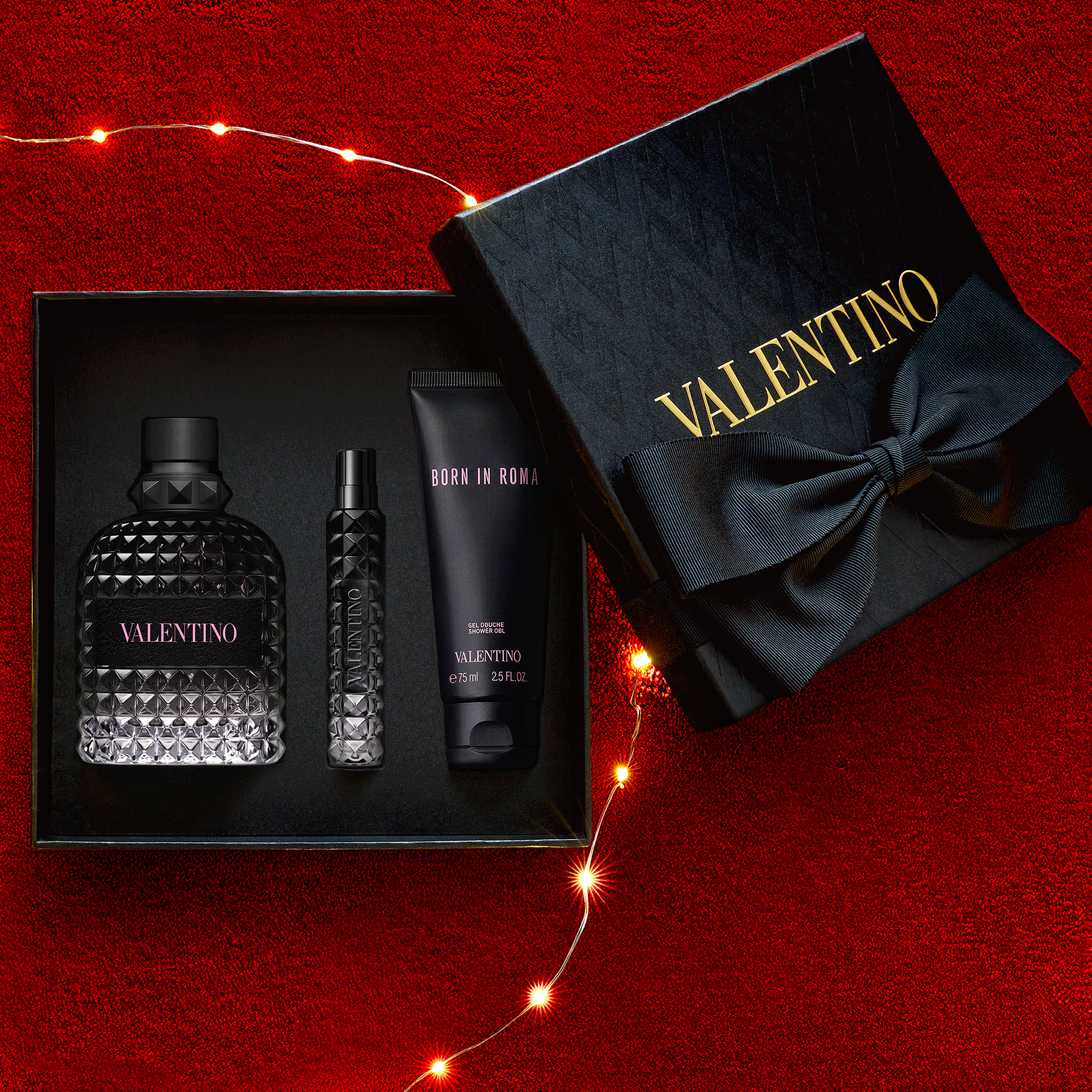 Valentino Born In Roma Uomo EDP 100ml + Shower Gel & Travel Spray
