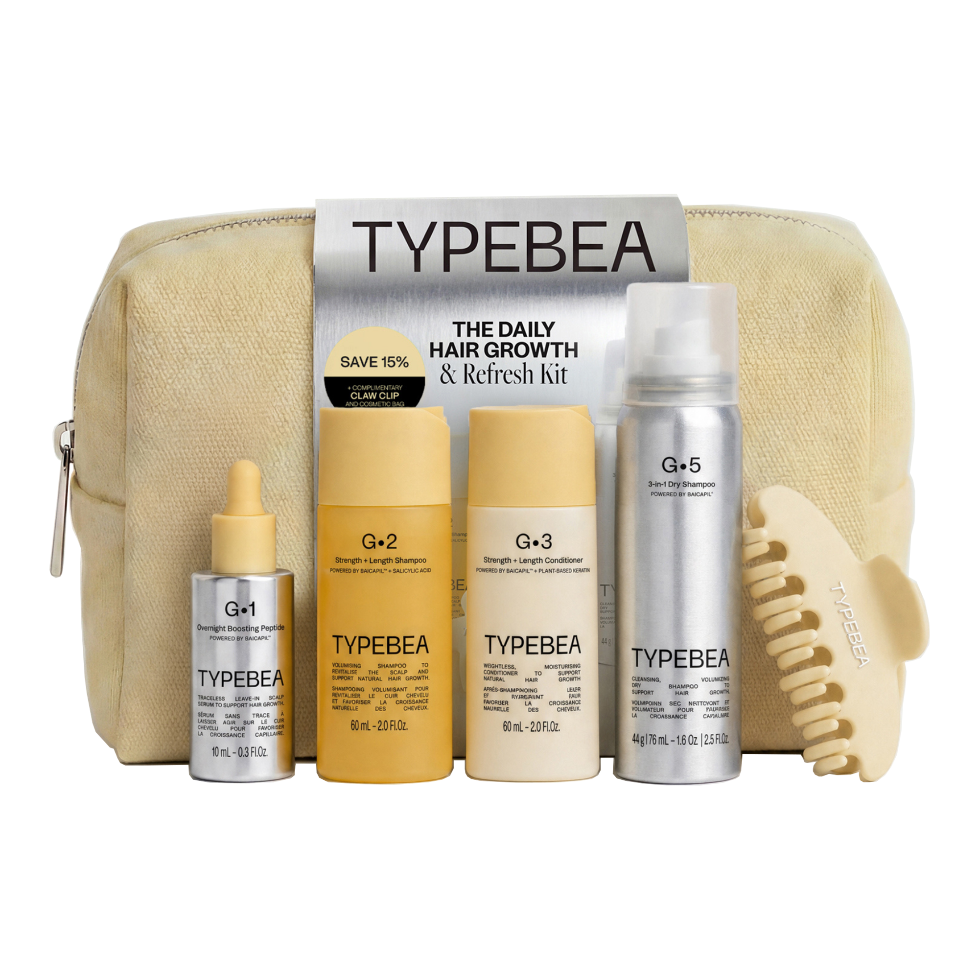 TYPEBEA Daily Hair Growth & Refresh Kit