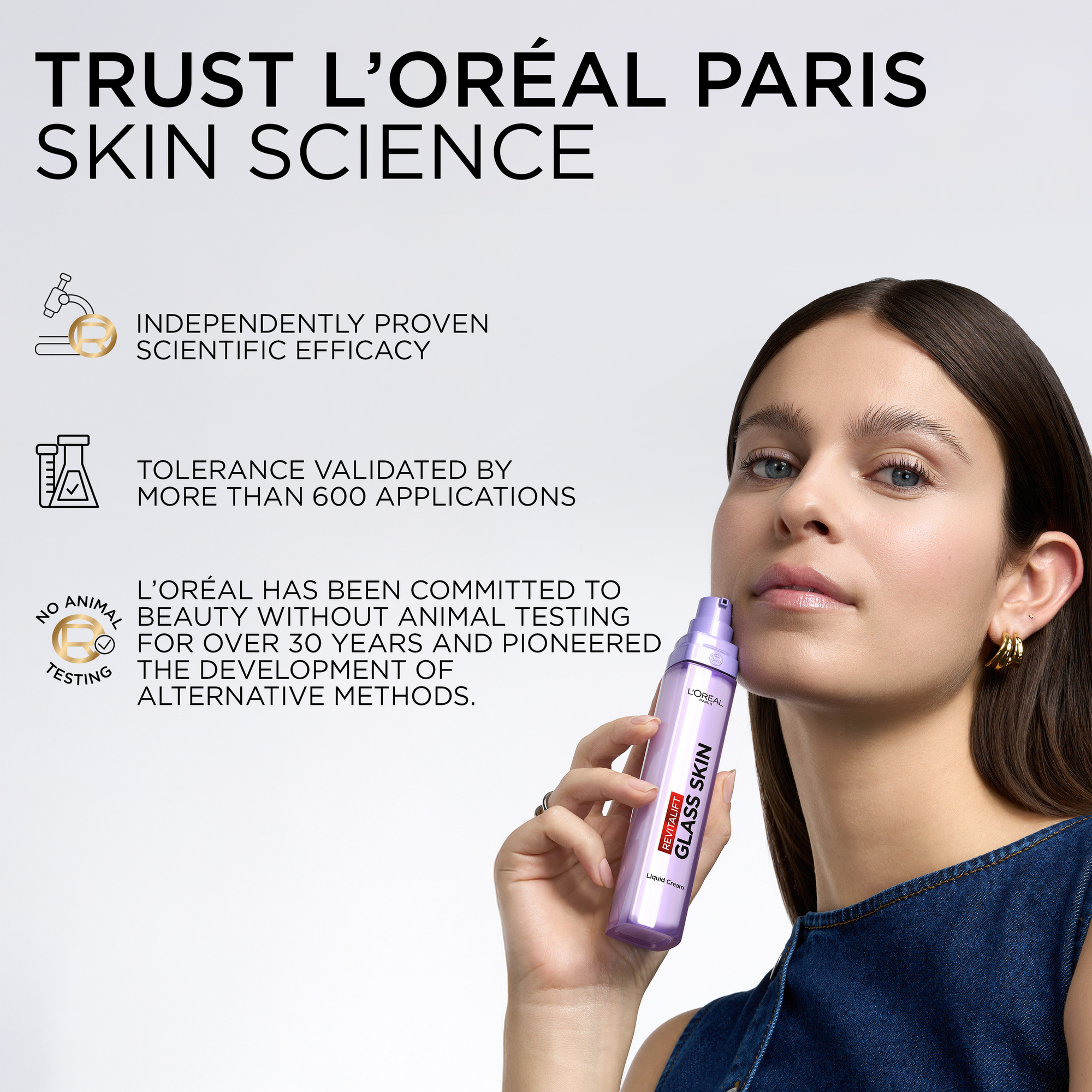 L'Oreal Paris Revitalift Filler Glass Skin Liquid Face Cream 50ml